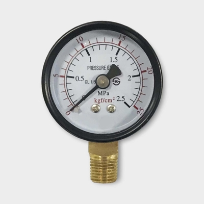 50mm Analog Type Utility Pressure Gauge 2.5MPa Manometer Compressor
