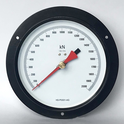 SS 316 Precision Pressure Gauge 2000 KN 150mm Lower Back Mount Pressure Gauge