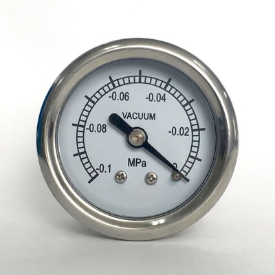 Bottom Mount Ss Pressure Gauge 0.1 MPa SS316 Glycerine Filled Manometer