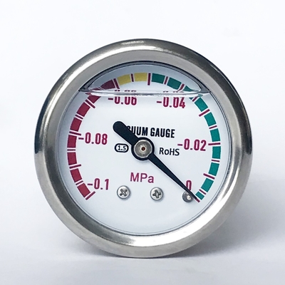 0.1 MPa Vacuum Pressure Gauge Ss316 Pressure Gauge Glycerine Filling Manometer