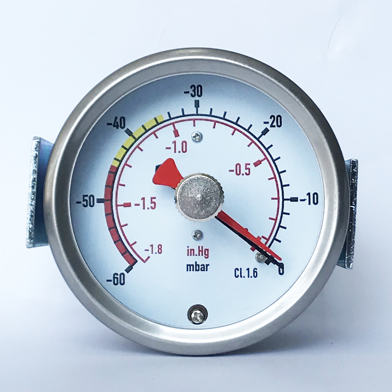 1 8 InHg 60 Mbar Capsule Pressure Gauge