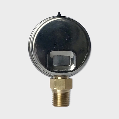 Brass Connection Vacuum Pressure Gauge 40mm Stainless Steel Case