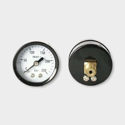 40mm Utility Pressure Gauge 250 Bar Steel Case Hydronic Manometer