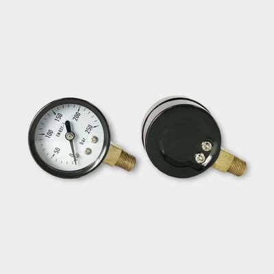 40mm Utility Pressure Gauge 250 Bar Steel Case Hydronic Manometer