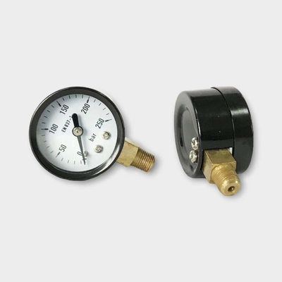 40mm Utility Pressure Gauge 250 Bar Steel Case Hydronic Manometer