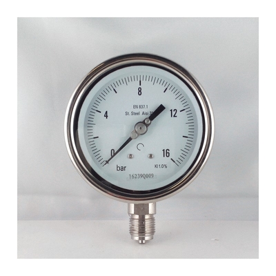 Glycerin Filled Stainless Steel Pressure Gauge Manometer 70 Bar