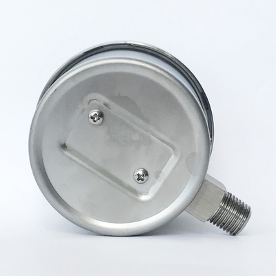 Stainless Steel Capsule 304 Ss Pressure Gauge 63mm 2500 MmWC Bellows Manometer