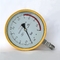 SUS304 Precision Pressure Gauge 150mm Yellow Test Manometer 6 Bar Pressure Gauge