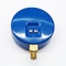 80mm Blue Refrigeration Pressure Gauge 200 Psi Brass Connection Air Conditioner Manometer