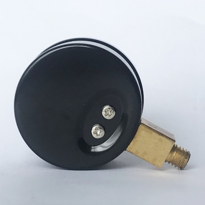 35mm Radial Pressure Gauge 2.5 Bar Brass Wetted Industrial Manometer