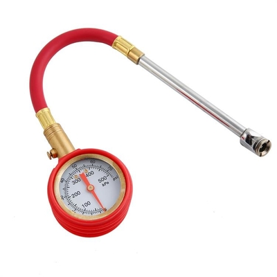 500 KPa Tyre Pressure Gauge Schrader Valve 63mm Heavy Duty Tire Pressure Gauge