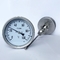 All Stainless Steel 0-100C Stem Bimetal Dial Thermometer 100mm Tanks