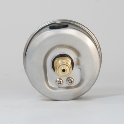 2.5 Inches 25 bar Silicone Oil Filling Manometer G 1/4 Back Connection Liquid Filled Pressure Gauge