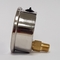 63mm Liquid Filled Pressure Gauge Dual Scale Brass Wetted Parts Manometer 60 Bar 1/4 BSP