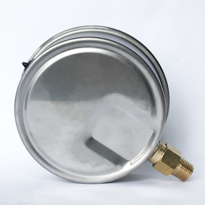 11 Kg Cm2 Oil Filled Pressure Gauge 304SS NPT 4 Inch Pressure Gauge