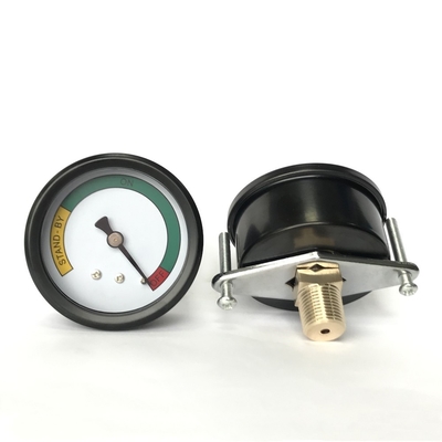 1000 Mbar Center Back Connection Pressure Gauge 63mm Vacuum Acrylic Lens