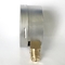 SUS 304 Radial Pressure Gauge 600 Mbar Bellows Manometer Brass Connection