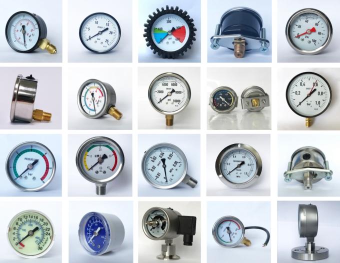 NPT 5000 Psi Lower Back Mount Pressure Gauge